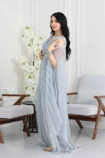 فستان سواريه بأكمام طويلة