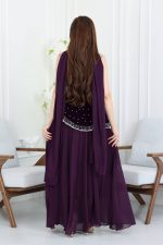 فستان سهرة مخمل انيق