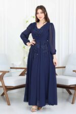 ⁦فستان سهرة شيفون فاخر⁩ - الصورة ⁦2⁩
