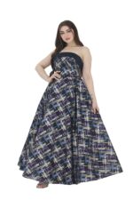 ⁦فستان سهرة اورجانزا مشجر فخم⁩ - الصورة ⁦2⁩