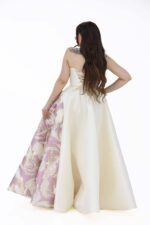 ⁦فستان سهره بفيونكة بالصدر⁩ - الصورة ⁦5⁩