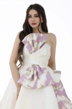 ⁦فستان سهره بفيونكة بالصدر⁩ - الصورة ⁦11⁩