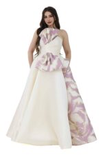 ⁦فستان سهره بفيونكة بالصدر⁩ - الصورة ⁦8⁩