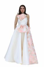 ⁦فستان سهره بفيونكة بالصدر⁩ - الصورة ⁦4⁩