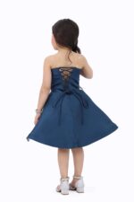 ⁦فستان بناتي كحلي أنيق⁩ - الصورة ⁦3⁩