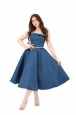 ⁦فستان توب كحلي قصير⁩ - الصورة ⁦2⁩