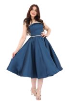 ⁦فستان توب كحلي قصير⁩ - الصورة ⁦4⁩