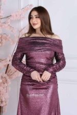 ⁦فستان طويل ناعم فخم⁩ - الصورة ⁦5⁩