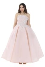 ⁦فستان سهره تب تطريز بالصدر⁩ - الصورة ⁦9⁩