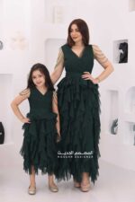⁦فستان سهرة تل طبقات فاخرة⁩ - الصورة ⁦4⁩