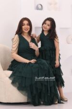 ⁦فستان بناتي تل طبقات فخمة⁩ - الصورة ⁦4⁩