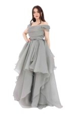 ⁦فستان ناعم  بقصات متمايلة⁩ - الصورة ⁦2⁩