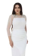 ⁦فستان مناسبات بتطريز يدوي فخم ⁩ - الصورة ⁦5⁩