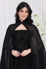 ⁦فستان سهرة مطرز⁩ - الصورة ⁦3⁩