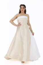 فستان حفلات بتطريز فخم