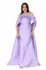 ⁦فستان سهرة فاخر بورد بالصدر⁩ - الصورة ⁦2⁩