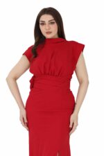 ⁦فستان ناعم كت نيلي⁩ - الصورة ⁦4⁩