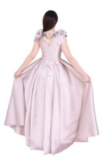 ⁦فستان سهره طويل بكسرات⁩ - الصورة ⁦2⁩