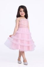 ⁦فستان بناتي لحمي تل⁩ - الصورة ⁦2⁩