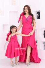 ⁦فستان بناتي انيق بفيونكة بالكتف⁩ - الصورة ⁦7⁩