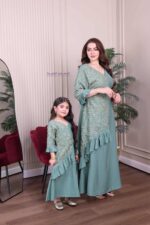 ⁦جلابية رمضانيه باحرف ذهبية فخمة⁩ - الصورة ⁦4⁩