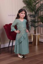 ⁦جلابية رمضانيه بناتي باحرف ذهبية⁩ - الصورة ⁦2⁩