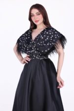 ⁦فستان سهرة كلاسيك بريش⁩ - الصورة ⁦3⁩