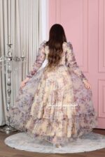 ⁦فستان سهرة مورد فخم⁩ - الصورة ⁦4⁩