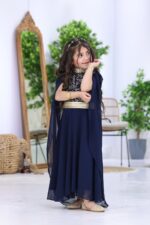⁦جلابية مغربية بناتي بتطريز حروف ذهبية⁩ - الصورة ⁦3⁩