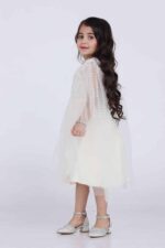 ⁦فستان بناتي بأكمام منديل شفاف⁩ - الصورة ⁦3⁩