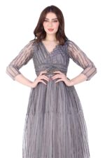 ⁦فستان سهرة بأكمام شفافه⁩ - الصورة ⁦4⁩