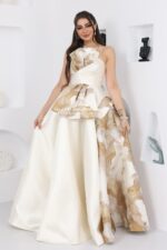 ⁦فستان سهره بفيونكة بالصدر⁩ - الصورة ⁦9⁩