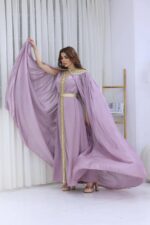⁦جلابية فخمه قطعتين بتطريز ذهبي⁩ - الصورة ⁦3⁩