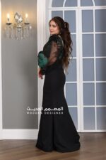 فستان سهرة بأكمام ملونه - الصورة 2