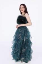 ⁦فستان سهرة تب بريش⁩ - الصورة ⁦3⁩