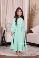 ⁦فستان بناتي انيق بأكمام طويلة⁩ - الصورة ⁦3⁩