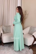 ⁦فستان ناعم فخم بأكمام طويلة⁩ - الصورة ⁦2⁩