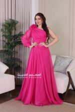 ⁦فستان ناعم بفيونكة في الكتف⁩ - الصورة ⁦6⁩