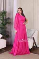 ⁦فستان ناعم بفيونكة في الكتف⁩ - الصورة ⁦4⁩