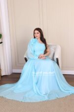 ⁦فستان ناعم بفيونكة في الكتف⁩ - الصورة ⁦9⁩