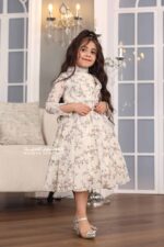 ⁦فستان بناتي مشجر بأكمام طويلة⁩ - الصورة ⁦4⁩