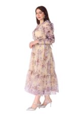 ⁦فستان ناعم مورد انيق⁩ - الصورة ⁦3⁩