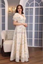 ⁦فستان العيد مشجر فخم⁩ - الصورة ⁦3⁩