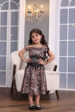 ⁦فستان بناتي نمري بتطريز فخم⁩ - الصورة ⁦2⁩