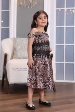 ⁦فستان بناتي نمري بتطريز فخم⁩ - الصورة ⁦3⁩