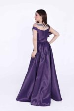 ⁦فستان سهرة بتنورة مزدوجة⁩ - الصورة ⁦3⁩