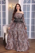 فستان مناسبات بتطريز فخم