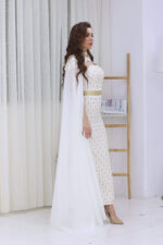 ⁦جلابية مغربية قطعتين مطرزه⁩ - الصورة ⁦3⁩
