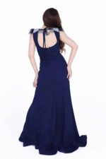 ⁦فستان طويل صدر لف⁩ - الصورة ⁦5⁩