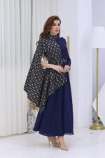 ⁦جلابية العيد كحلي انيقة⁩ - الصورة ⁦3⁩